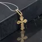 wow відео Срібний хрестик з позолотою "Angels Jewelry"