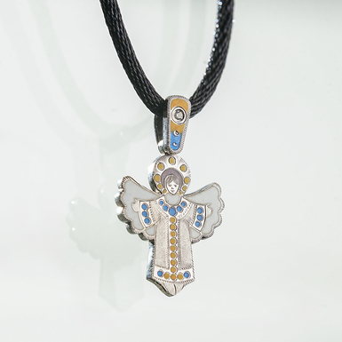 підвіска з ювелірною емаллю фото