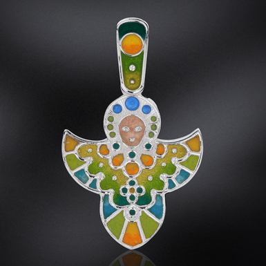 срібна підвіска фото