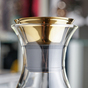 Графін з латунною шийкою фото 1