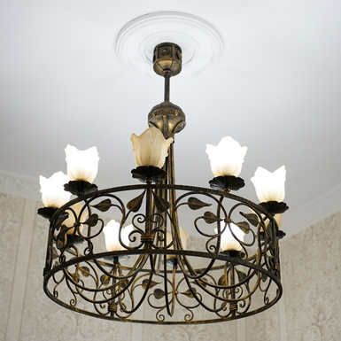 люстра в интерьер фото