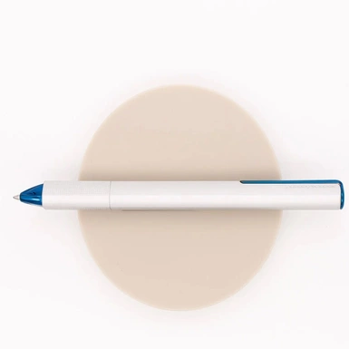 Кулькова ручка Pininfarina PF One Bicolor сріблясто-блакитного кольору