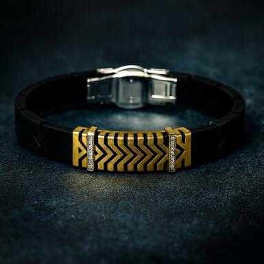 Браслет із золотом та діамантами "Vento" від Baraka