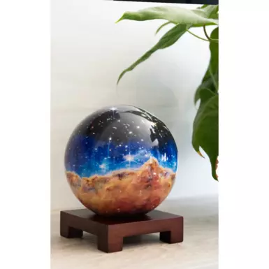wow video Self-rotating globe "JAMES WEBB CARINA NEBULA"