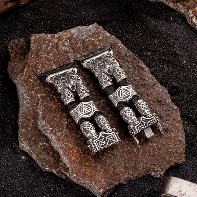 срібний браслет для Apple Watch фото 1