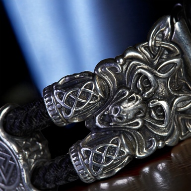 змінний браслет на годинник із зображенням вовка фото 1