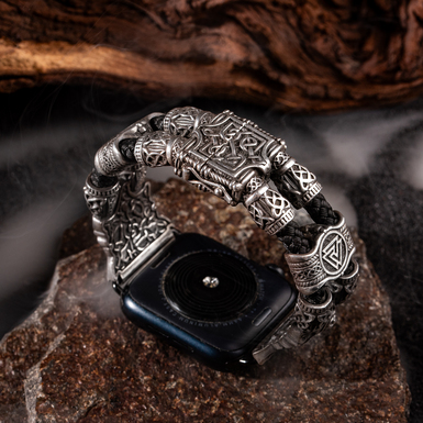 Браслет для Apple Watch із зображенням вовка фото 1