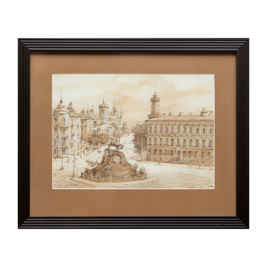 Картина Сергея Ступки "Киев. Памятник Богдану Хмельницкому" фото 1