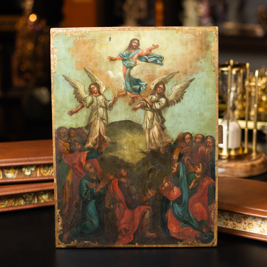 Купити українську народну ікону Вознесіння Господнього