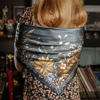 купит платок из натурального шелка фото 2