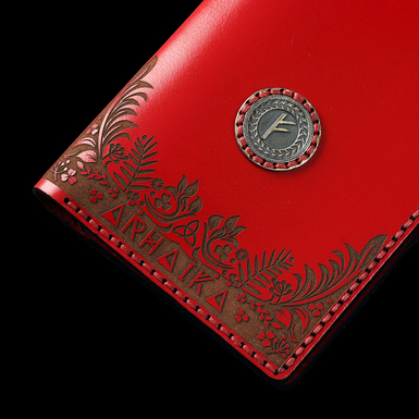 Exclusive wallet with silver rune photo