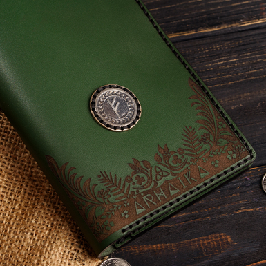 Exclusive wallet with silver rune photo