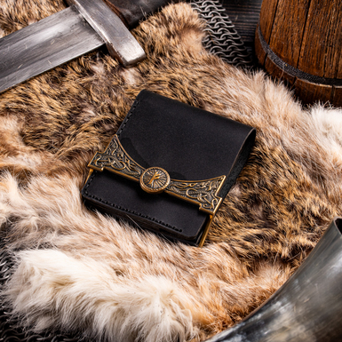 Портмоне з латунними вставками фото