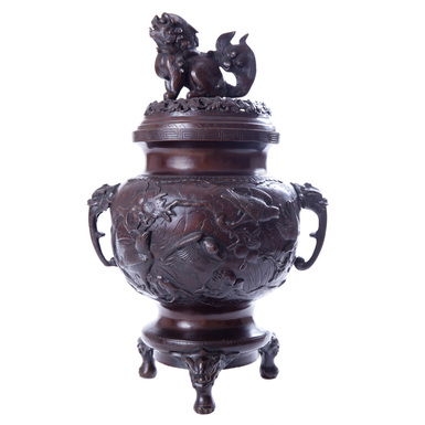 бронзовая благовонная горелка Myths of Japan фото