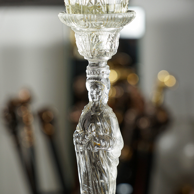 Стеклянный элемент декора фото