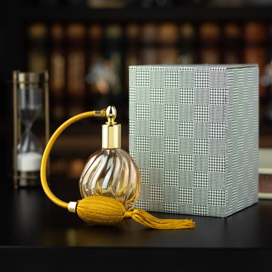 wow видео Роскошный флакон для духов с колпачком из позолоченной латуни