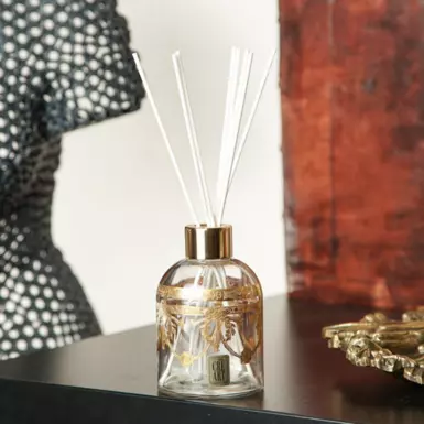 wow видео Аромадифузор из хрусталя и позолоченной латуни «Elegance» (150 мл)