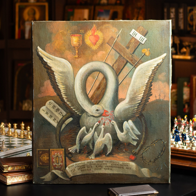 Buy a painting of Jesus Christ as a pelican