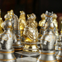 Chess set in the interior photo