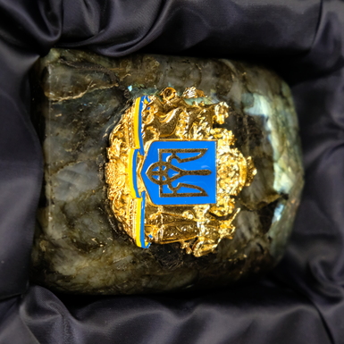 тризуб с позолотой фото 1