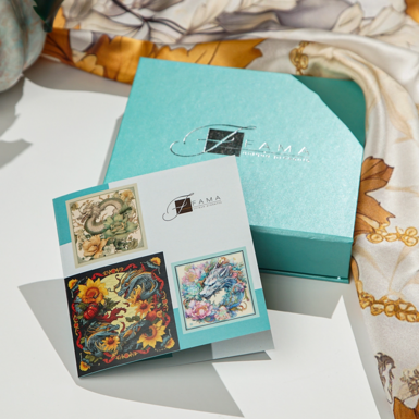 Шовкова хустина на подарунок фото