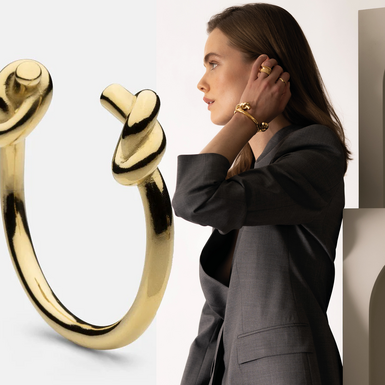 picture of a stylish women's brass bracelet as a gift