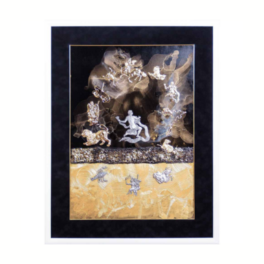 Декоративное панно "Золото и серебро судьбы" ручной работы фото