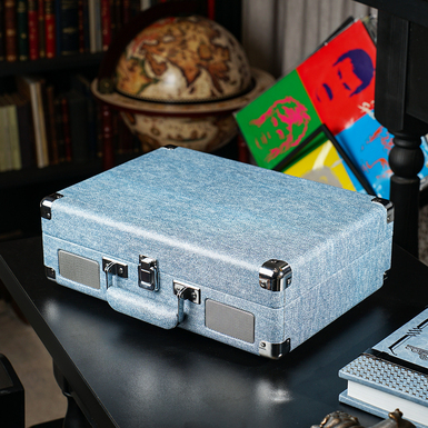 9d_вініловий програвач у вигляді валізки з ручкою фото 1