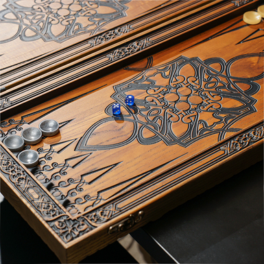 нарди з візерунками по дереву фото 1