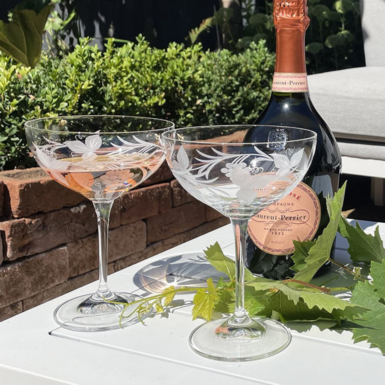 Champagne glasses photo