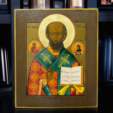 Купити старовинну ікону Святого Миколая