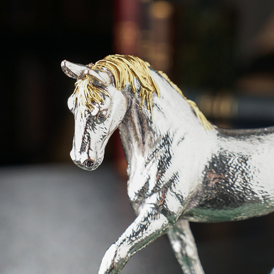 Статуетка зі срібленням і позолотою фото