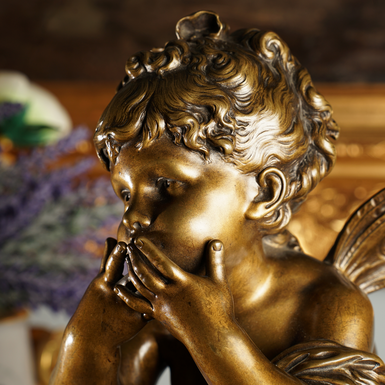 скульптура фея из бронзы фото