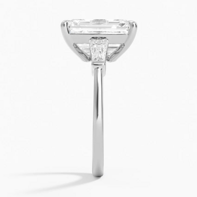 Каблучка з білого золота фото