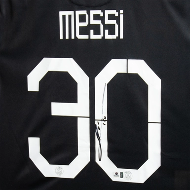 Wow video: Certified autograph of Argentine footballer Lionel Messi on a PSG shirt