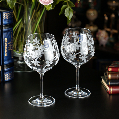 купить пару бокалов из чистого хрусталя фото 1