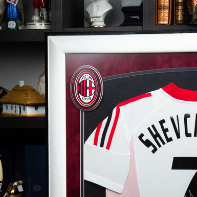 автограф Андрія Шевченка на футболці ФК "Milan" (90,5х111 см) фото