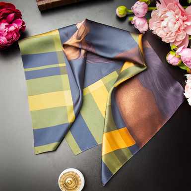 купить платок из шелка размера 65х65 см фото 1