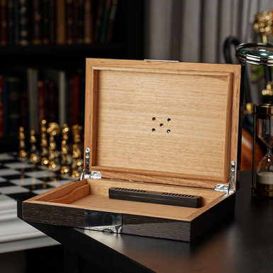 Кедровый хьюмидор (шкаф) для сигар "Удовольствие" фото