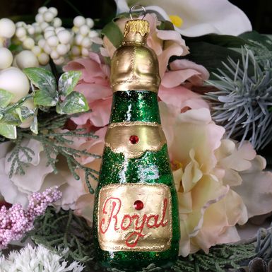 Елочная игрушка шампанское фото