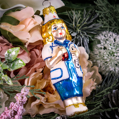 Комплект елочных игрушек для врача фото