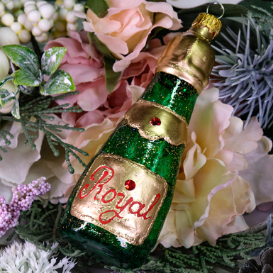 Подвеска шампанское на елку фото