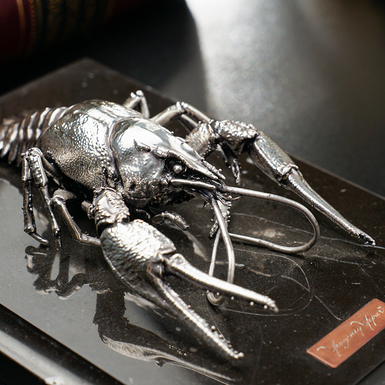 1d_Статуетка "Рак" покритий сріблом фото 1