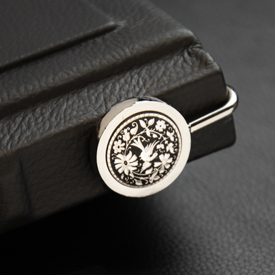 Закладка для книги Tittle с посеребрением фото