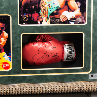 Autograph on a glove photo