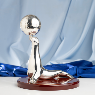Buy a silver-plated seal figurine