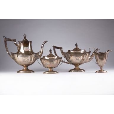 Серебряная посуда фото