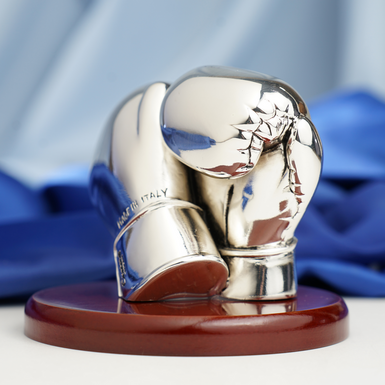 photo of a silver-plated figurine