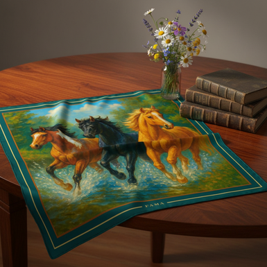 Платок из натурального шелка фото