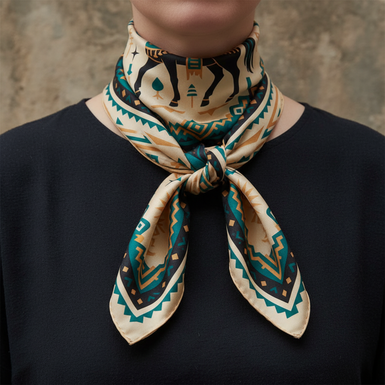 Платок из натурального шелка фото